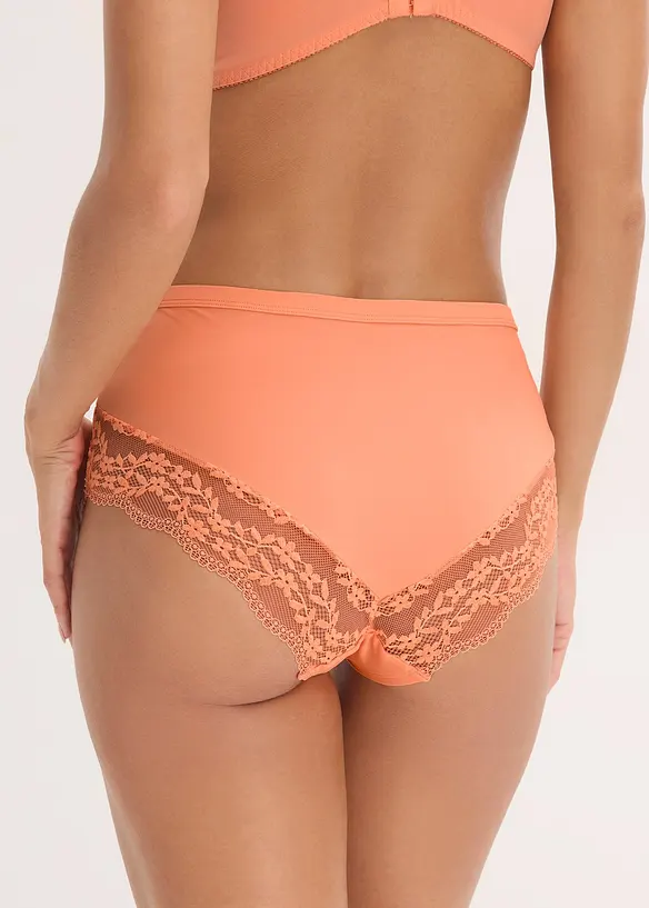 Culotte a vita alta con pizzo delicato, bonprix