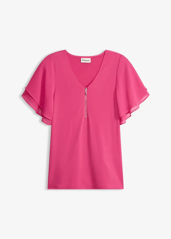 Maglia con maniche in chiffon, bonprix
