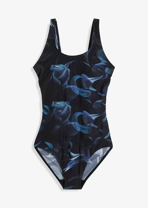 Costume intero con arricciatura e effetto modellante leggero, bonprix