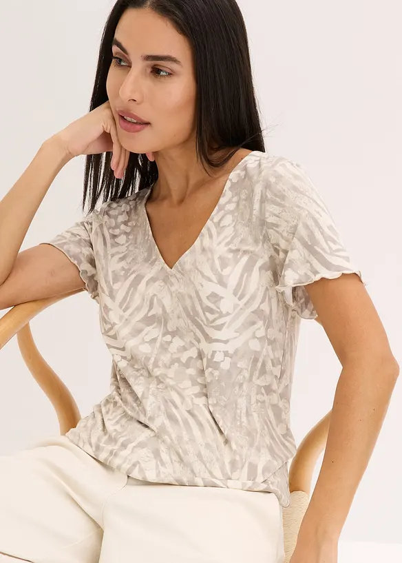 Maglia con fondo elasticizzato, bonprix