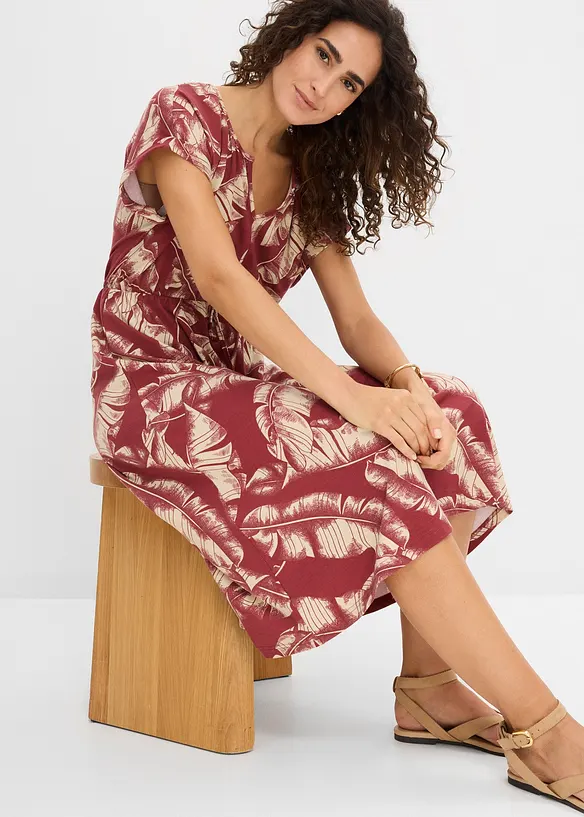 Abito in jersey di misto viscosa fluente, bonprix