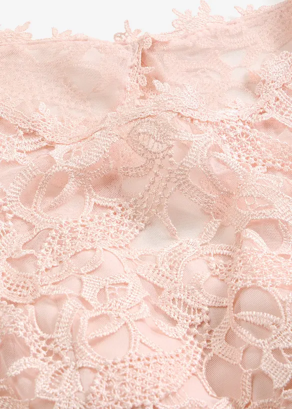 Abito lungo con pizzo, bonprix