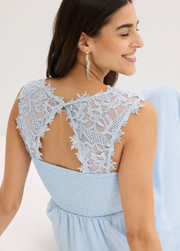 Abito lungo con pizzo, bonprix