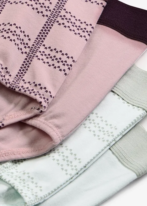 Slip a vita alta con cotone biologico (pacco da 4), bonprix