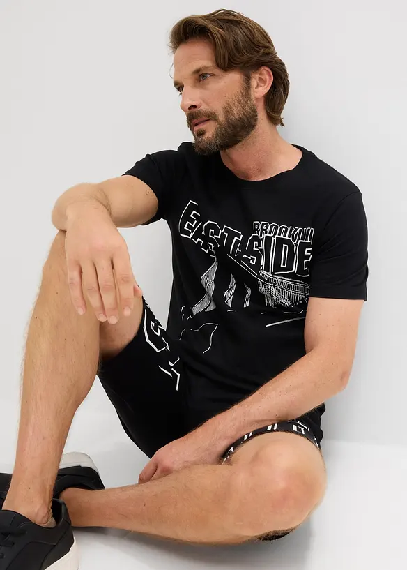 T-shirt in puro cotone biologico, slim fit, bonprix