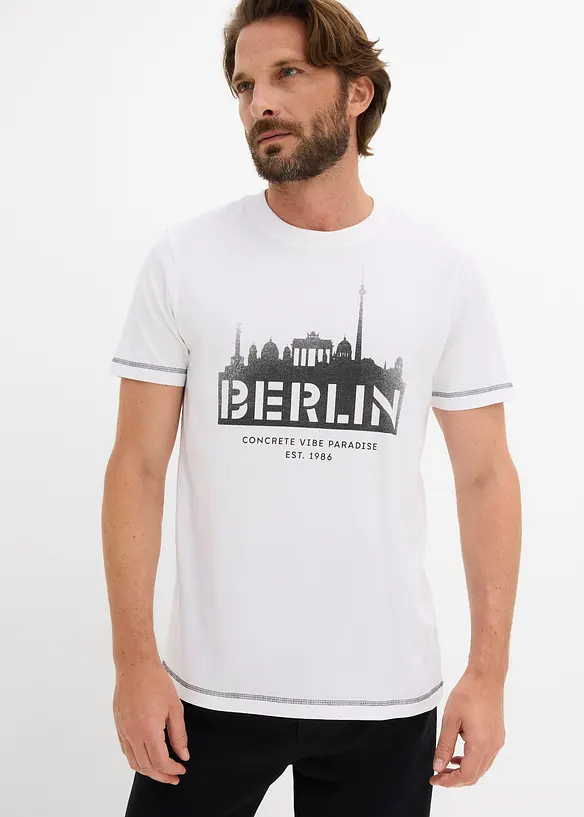 T-shirt in puro cotone biologico, bonprix