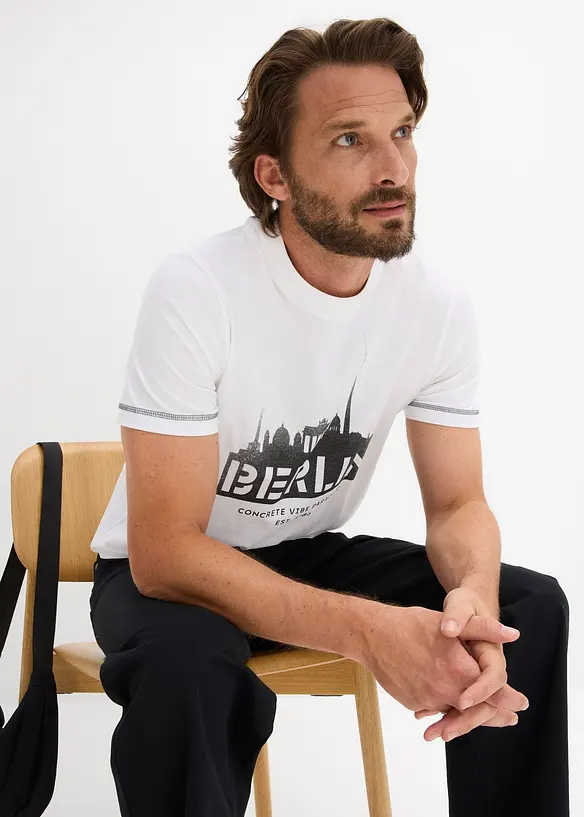 T-shirt in puro cotone biologico, bonprix