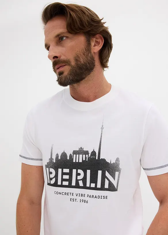 T-shirt in puro cotone biologico, bonprix