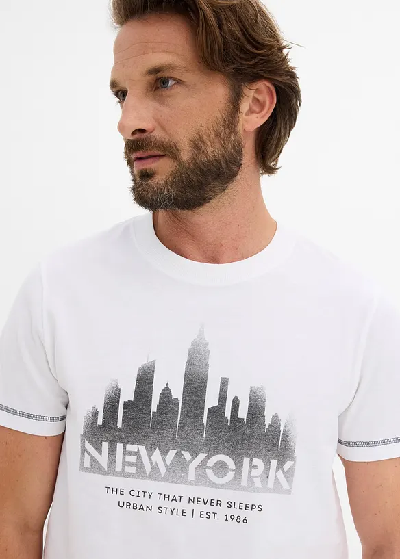 T-shirt in puro cotone biologico, bonprix