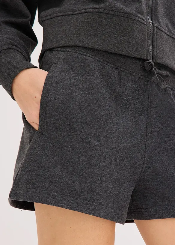 Tuta da casa in felpa con pantaloncini corti, bonprix