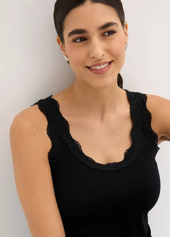 Top in misto viscosa morbido (pacco da 2), bonprix