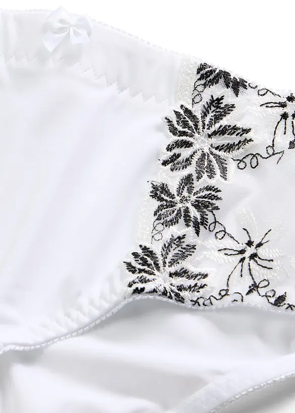 Slip modellante con ricamo delicato (pacco da 2), bonprix