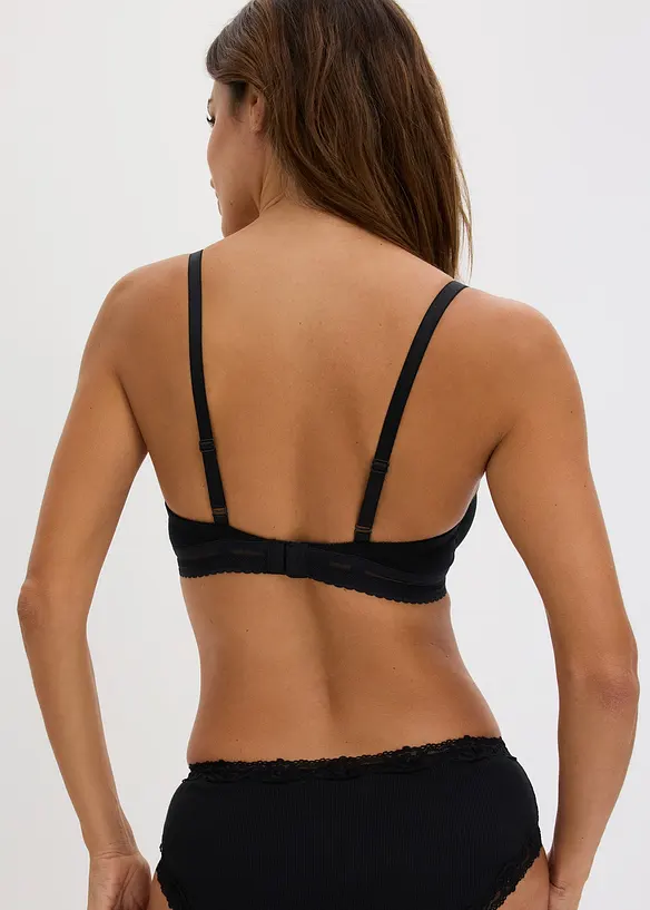 Reggiseno t-shirt  senza imbottiture con ferretto e cotone biologico (pacco da 2), bonprix