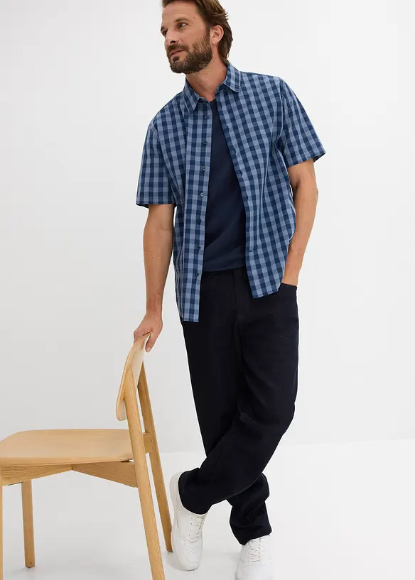 Camicia a maniche corte in puro cotone, bonprix