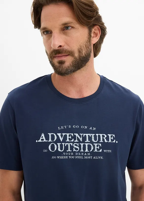 T-shirt in puro cotone, bonprix