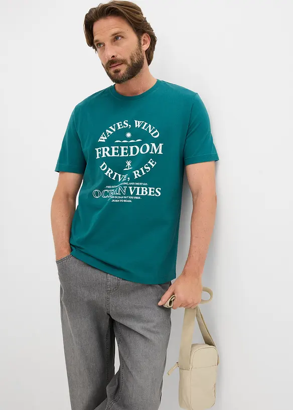 T-shirt in puro cotone biologico, bonprix