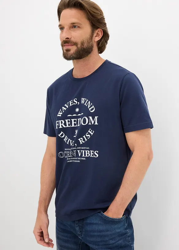 T-shirt in puro cotone, bonprix