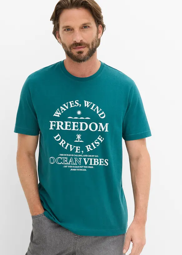T-shirt in puro cotone biologico, bonprix