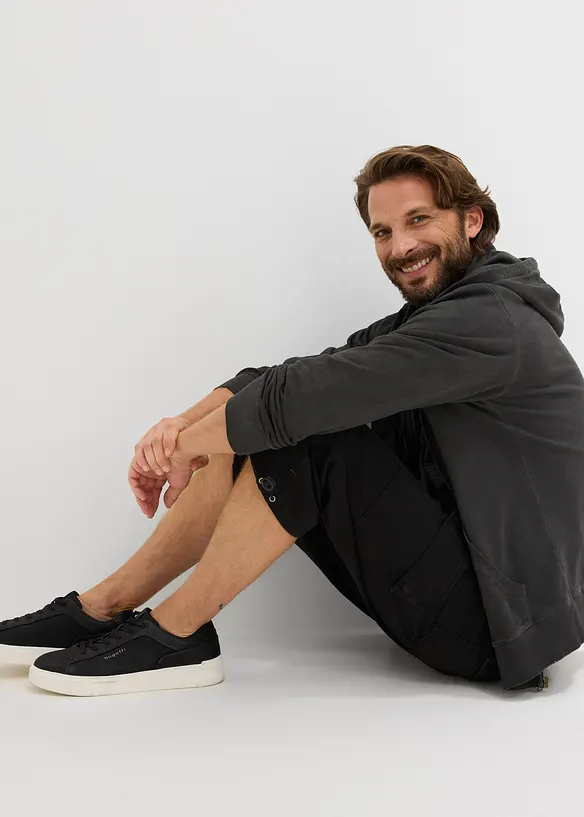 Pinocchietti cargo in puro cotone con vita elasticizzata, bonprix