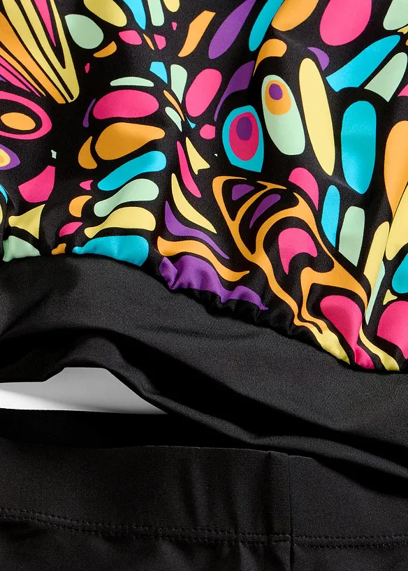 Tankini oversize con pantaloncini da bagno (set 2 pezzi), bonprix