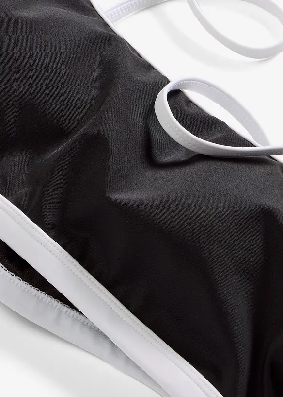 Reggiseno bikini a bustier con dettagli a contrasto, bonprix