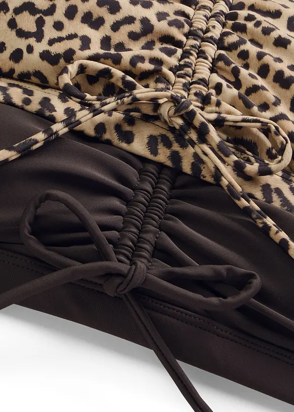 Reggiseno bikini a bustier con laccetti da annodare (pacco da 2), bonprix