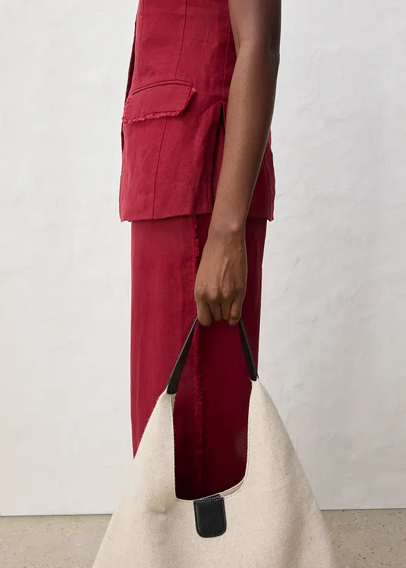 Gilet in stile sartoriale in puro lino, bonprix