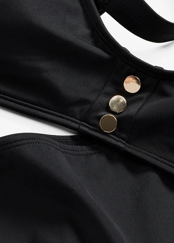 Bikini a bustier con bottoni (set 2 pezzi), bonprix