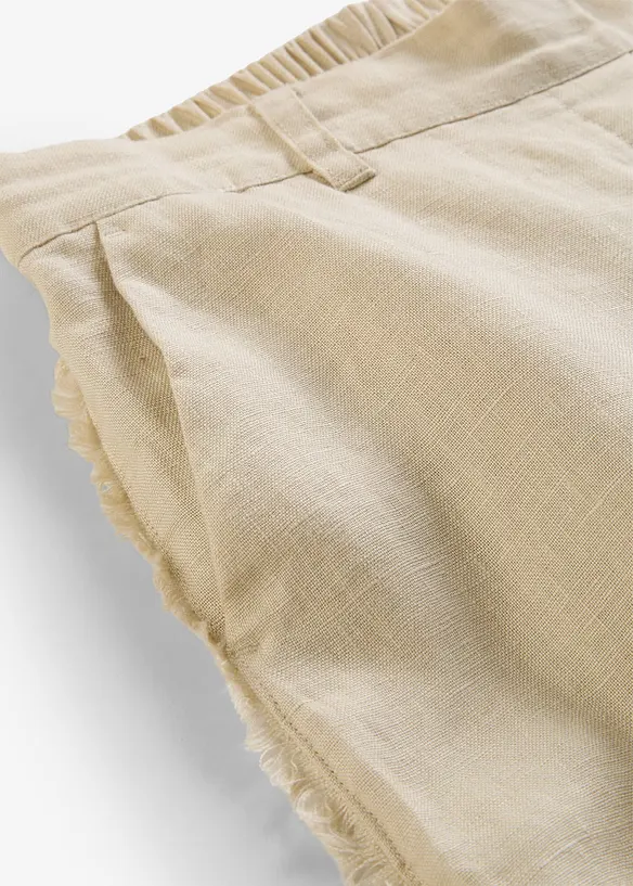 Pantaloni in lino a gamba larga, bonprix