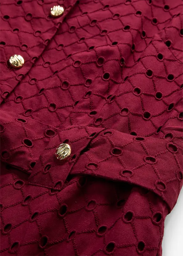 Abito chemisier in pizzo traforato, bonprix