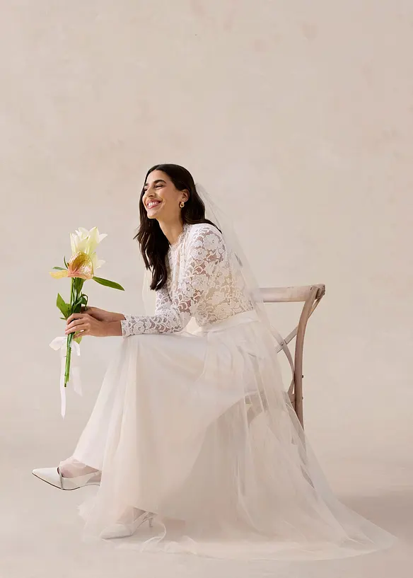 Gonna lunga in tulle delicato, bonprix