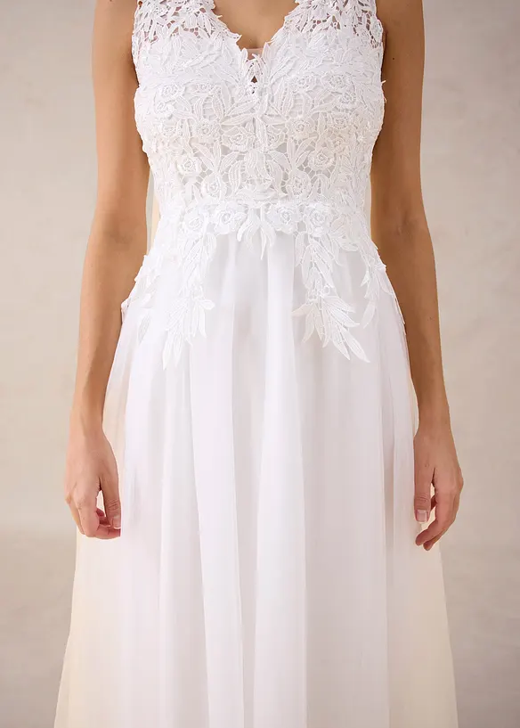 Abito da sposa con tulle e pizzo, bonprix