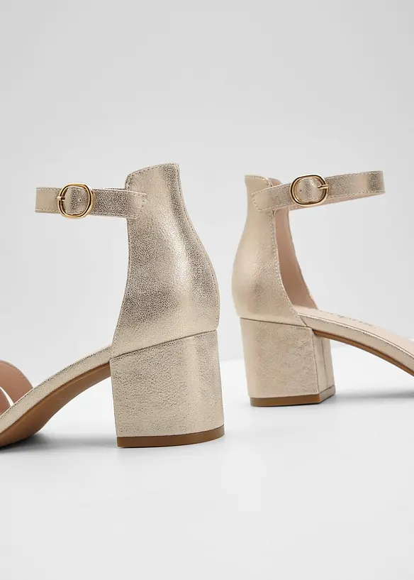 Sandali con tacco a blocco, bonprix