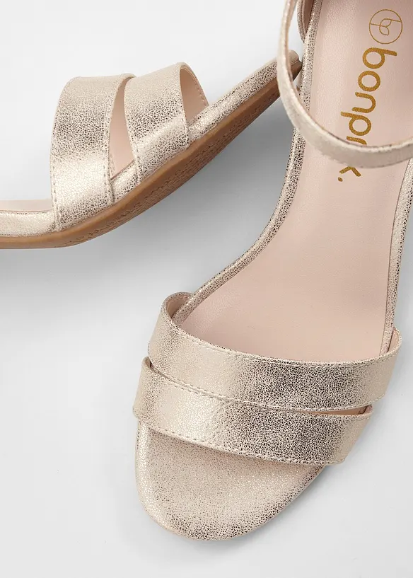 Sandali con tacco a blocco, bonprix