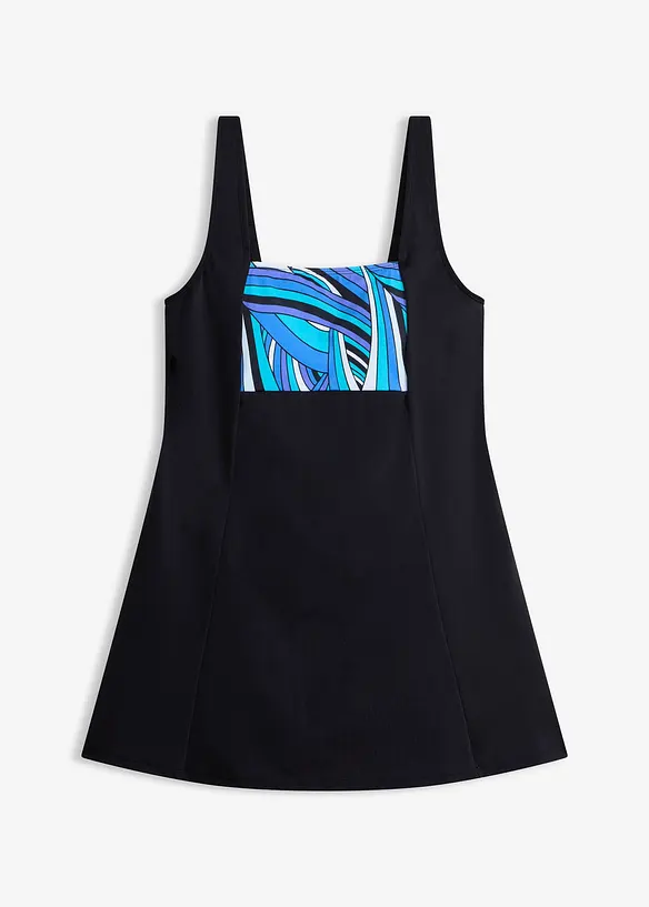 Abito da bagno leggermente modellante con pantaloncino, bonprix