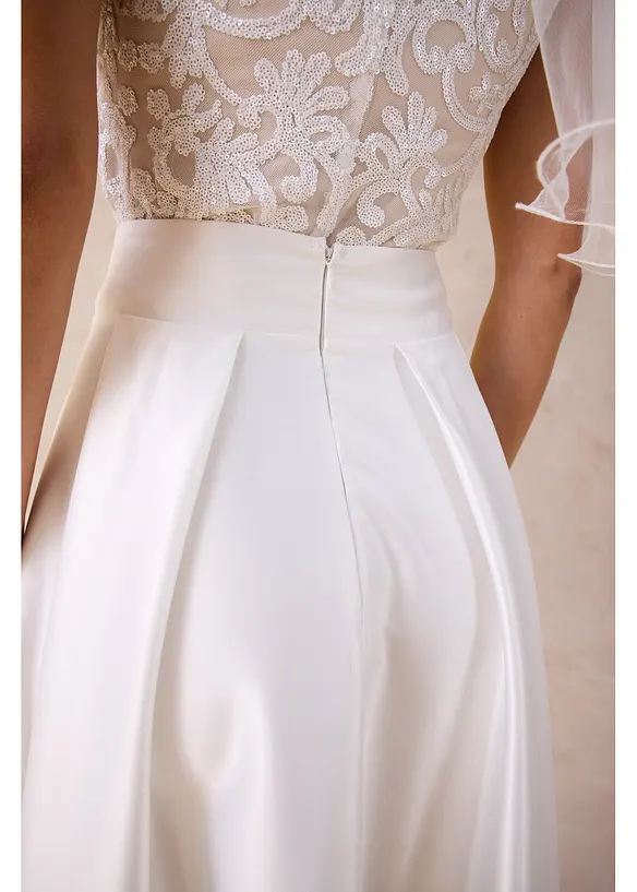 Gonna lunga in satin lucido, bonprix