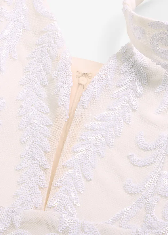 Abito da sposa in tulle delicato con ricami e paillettes, bonprix