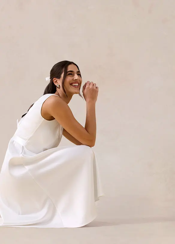 Abito in satin lucido, bonprix