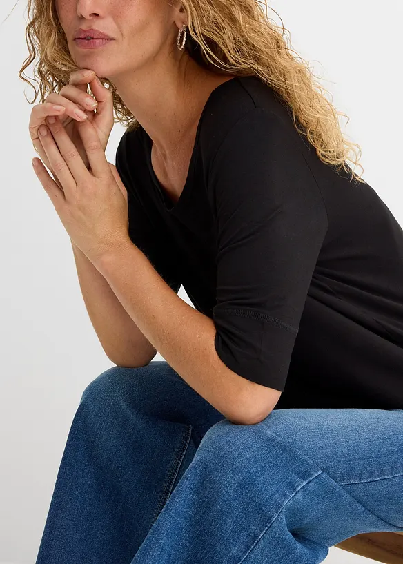 Maglia in misto viscosa morbido, bonprix