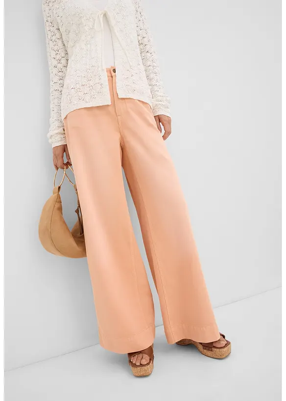 Jeans wide leg, vita alta, bonprix