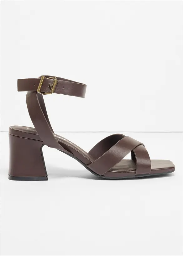 Sandali con tacco a blocco, bonprix