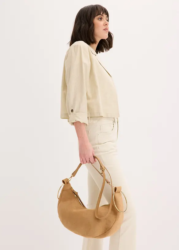 Borsa a tracolla con manici ad anello di metallo, bonprix