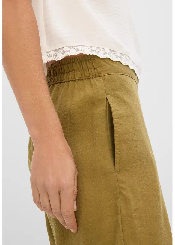 Pantaloni a palazzo in misto viscosa, bonprix