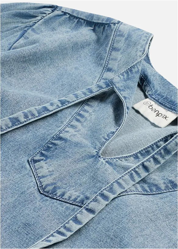 Abito midi disinvolto in misto lino, bonprix