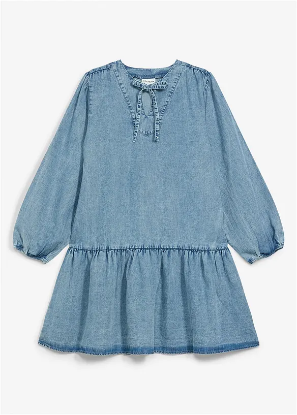 Abito midi disinvolto in misto lino, bonprix