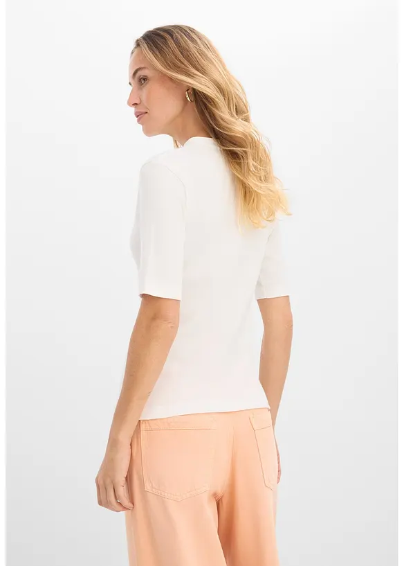 Maglia a costine in puro cotone biologico, bonprix