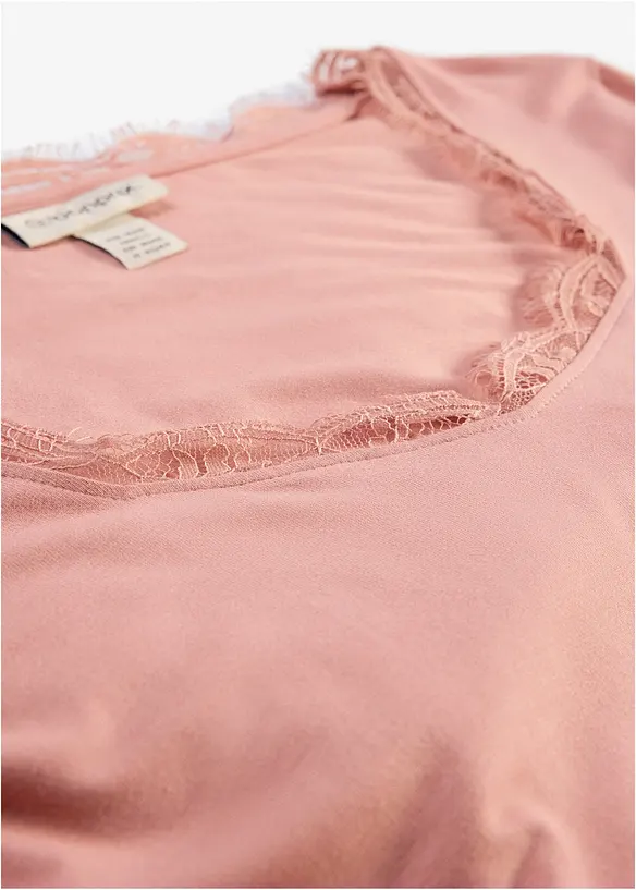 Maglia a maniche lunghe in misto viscosa morbido, bonprix