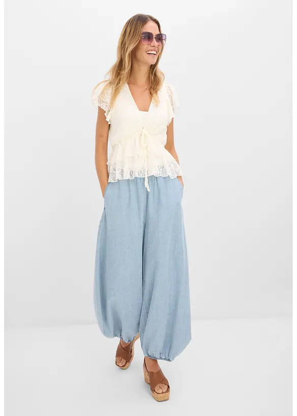 Maglia corta in pizzo, bonprix