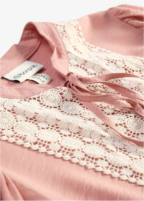 Abito midi in misto viscosa morbido, bonprix