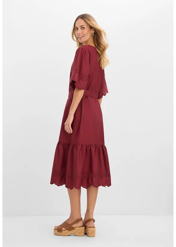 Abito midi in puro cotone, bonprix